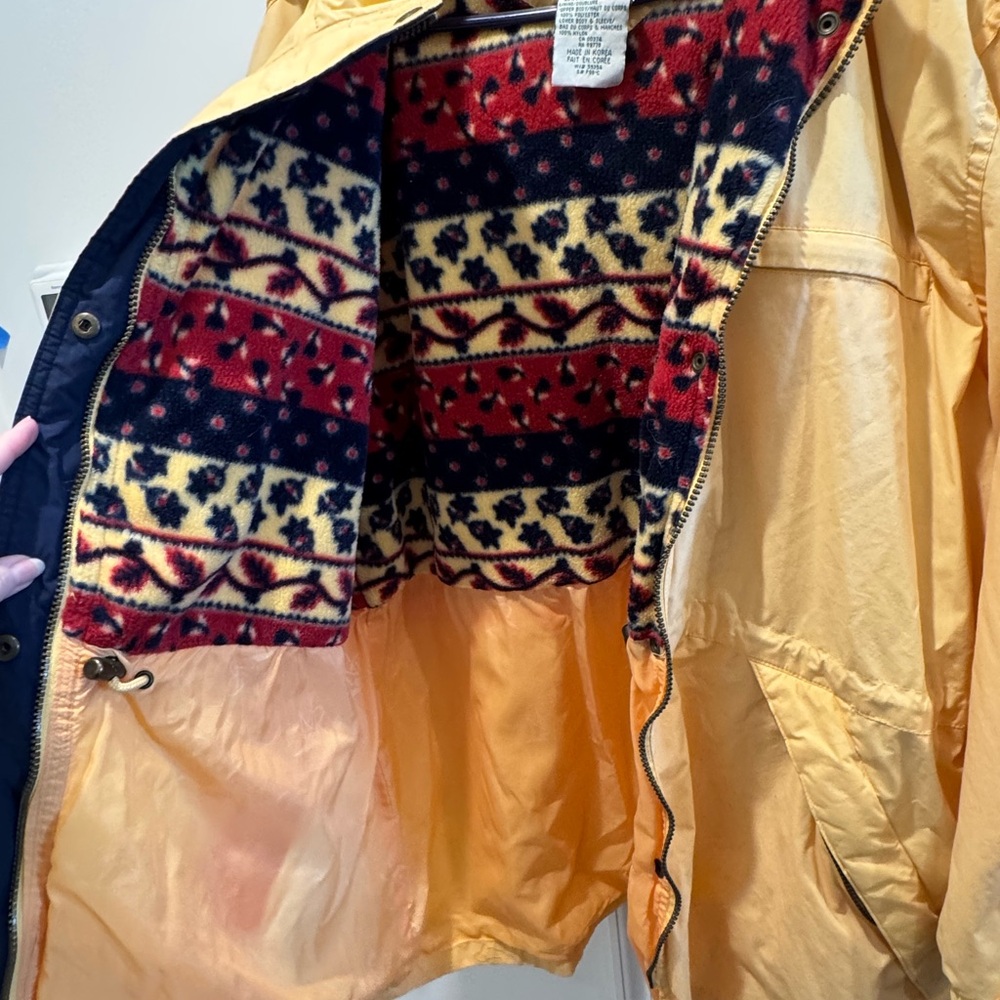 Yellow Jacket With Patterned Lining - image 2